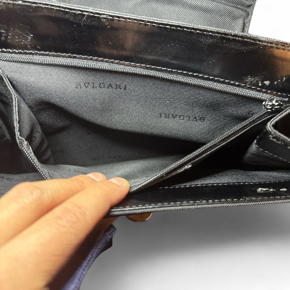 BVLGARI VTG 90s RARE Black Nylon Leather Backpack Discontinued [Authentic] — OS - Picture 8 of 8